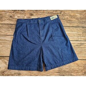 NWT VTG 80s Clipper Adventure Mens 40 Denim Jean Shorts Blue Cotton Rinse Wash